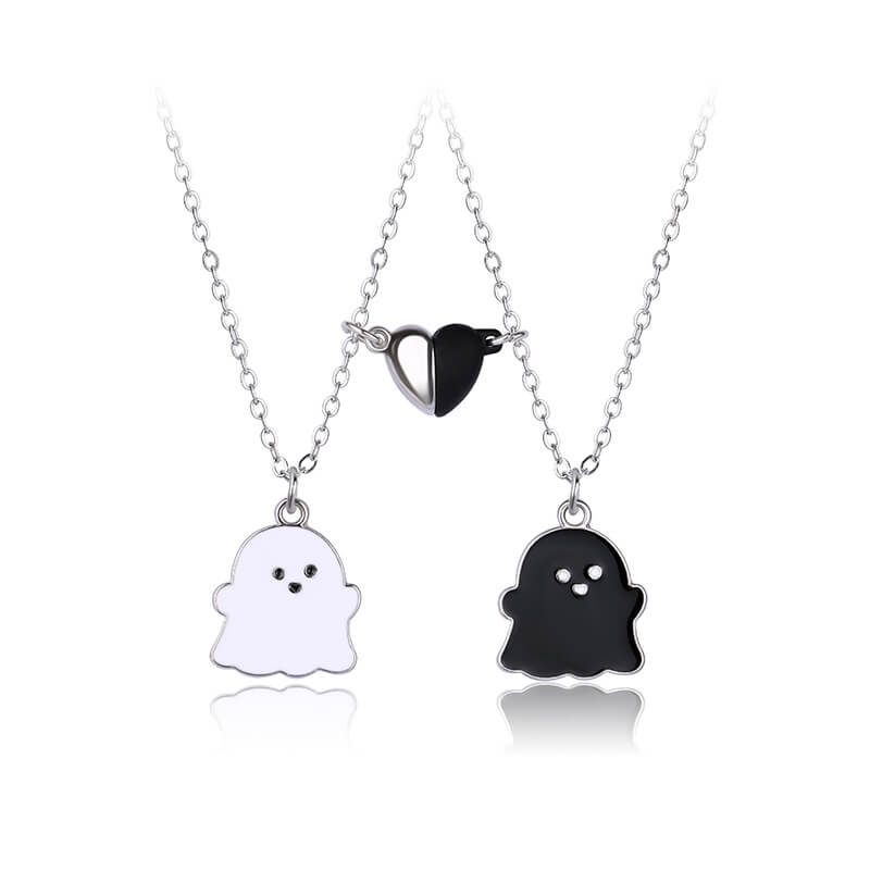Cute Ghost BFF Necklace A Pair